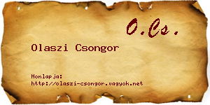 Olaszi Csongor névjegykártya